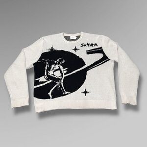 Saturn Los Angeles Cream Knit Sweater 🪐
